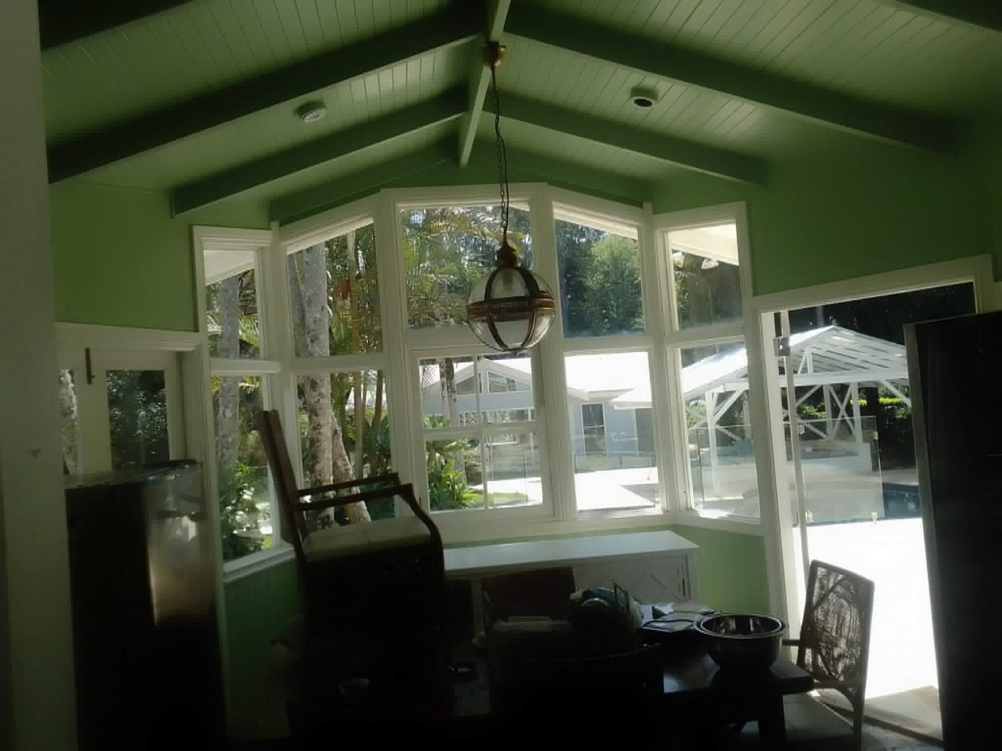 Professional interior painting on walls and door trim in Northern Rivers residence